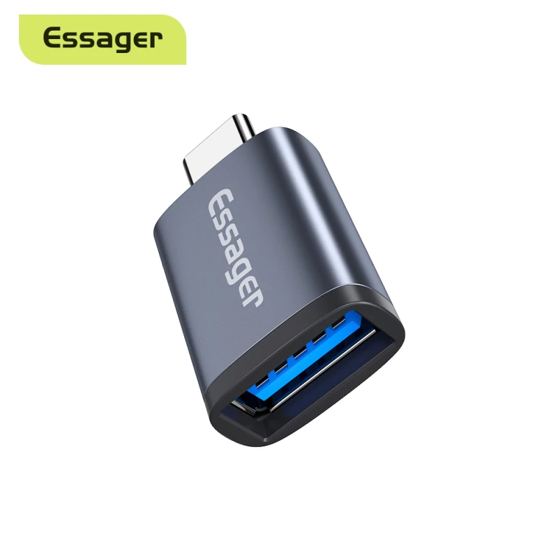 Essager USB 3.0 Type-C OTG Adapter Type C USB C Male To USB Female Converter For Laptop PC Cellphone USB C OTG Connector