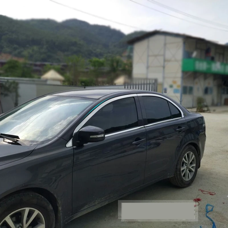 Нержавеющая сталь окна автомобиля планки для mitsubishi lancer 2007 2008 2009 2010 2011 2012 2013