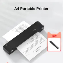 Impresora de transferencia térmica A4, dispositivo de impresión móvil, portátil, Bluetooth, 300dpi, wth, 1 unidad de cinta
