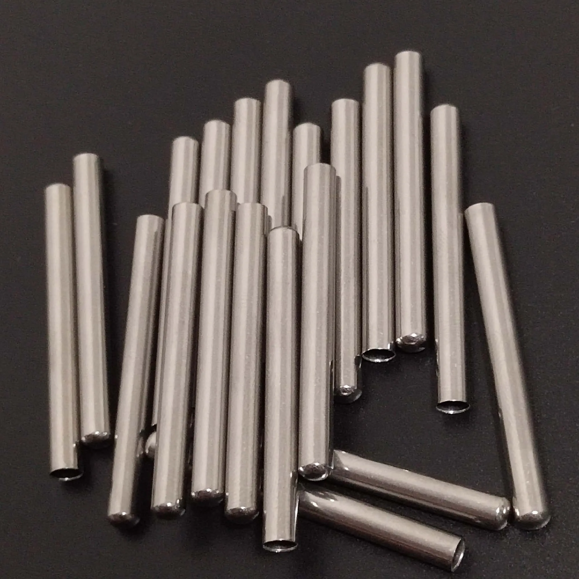 Temperature Sensor 20 Pcs SS304 One End Closed NTC DS18B20 Stainless Steel Shell Probe Cap