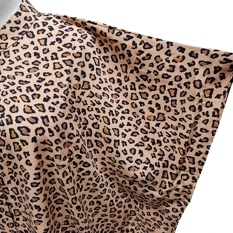 Leopard Print Over Size Beach Cove up Women Dress Cover ups for Swimwear Women Kimono Plage Sarong Bikini Cover up Beachwear