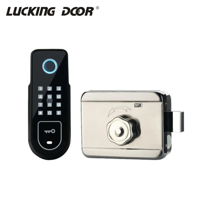 Hide Key Digital Keypad Door Lock Fingerprint Lock Remote Control Lock Keyless Door Lock  Easy install 13.56Mhz IC card 1