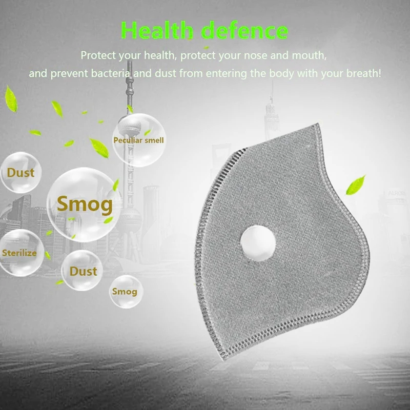 Cycling Pad 5/10/20pcs 5-layer Activated Bamboo Charcoal To Prevent Formaldehyde Odor PM2.5 Non-woven Filter Chip