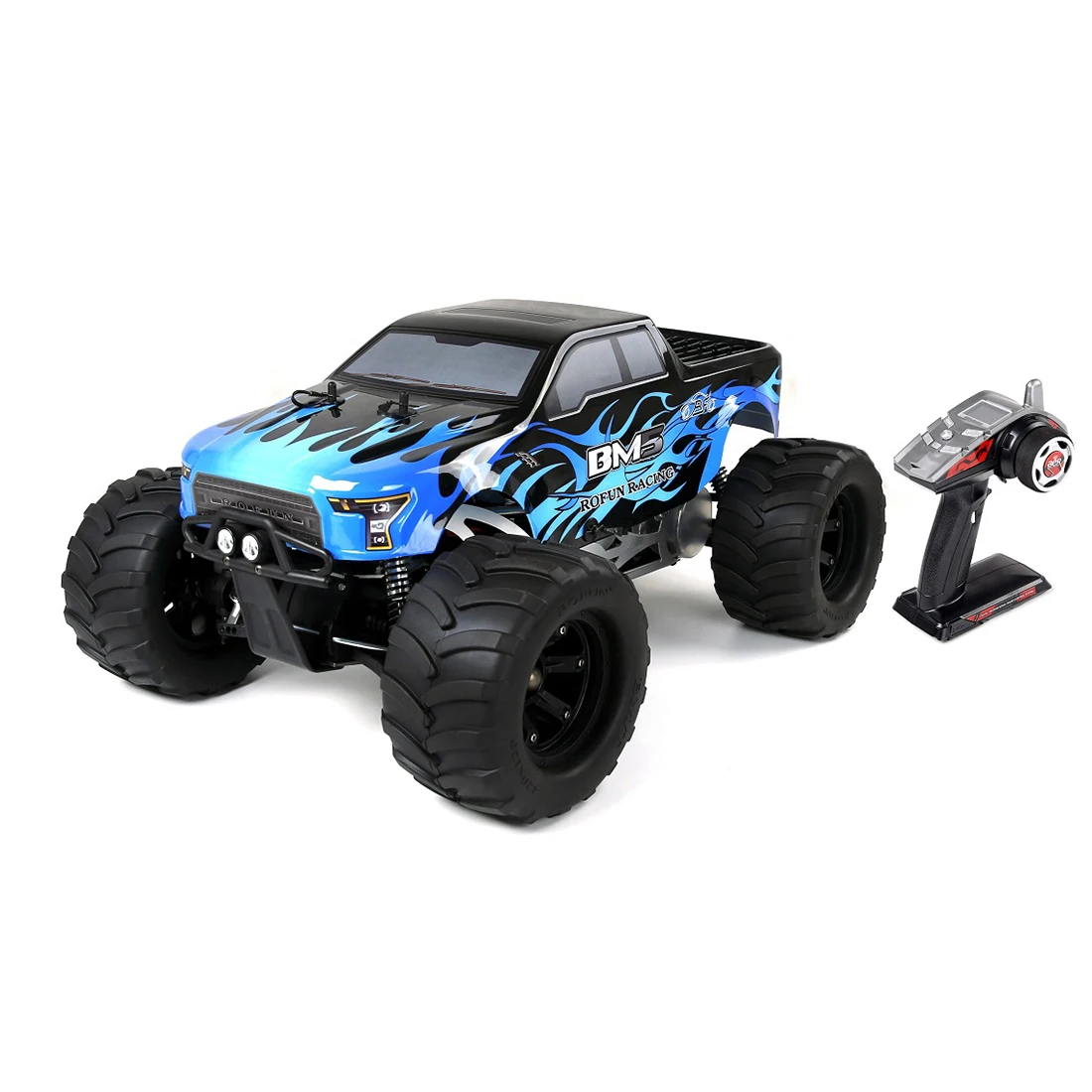 1:5 RC модель автомобиля Газовые двигатели 4WD большой ножной грузовик(автомобиль+ Газовые двигатели+ пульт дистанционного управления)(случайный корпус автомобиля)-версия RTR