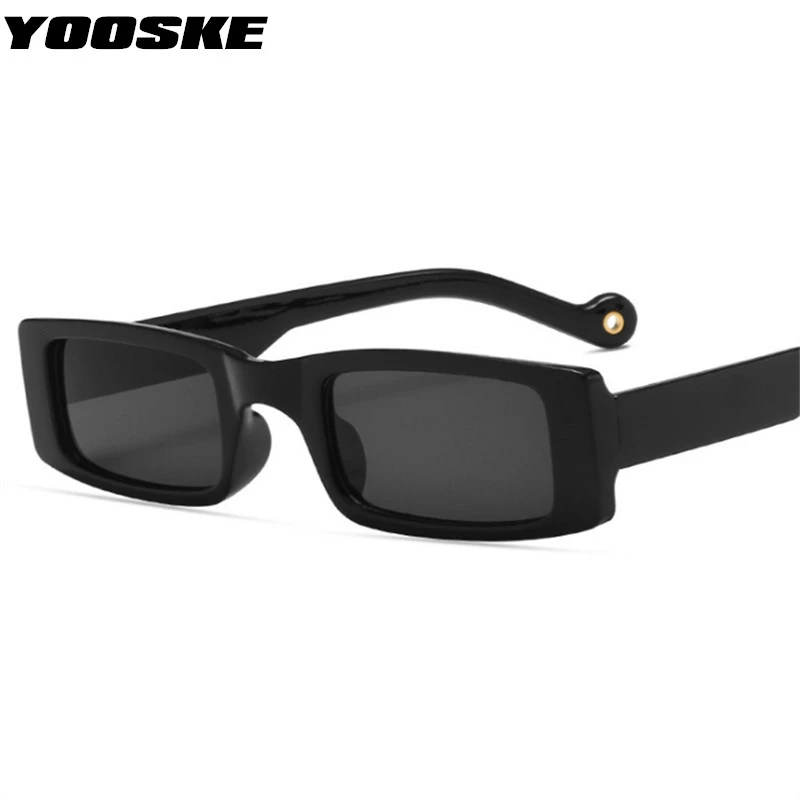 big cat eye sunglasses YOOSKE Brand Small Sunglasses Men Women Vintage Narrow Frame Rectangle Sun Glasses Ladies Trendy Shades Outdoor UV400 Eyewear big black sunglasses