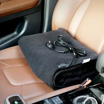 

Soft Flannel Car Heating Blanket Winter Warmer 12V Electric Heated Soft Mat Blankets Travel Outdoor