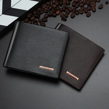 

Luxury Famous Brand Men Wallets Leather Coin Pocket Purse RFID Blocking Men's Wallets Credit Card Holder Man Wallet Money Bag