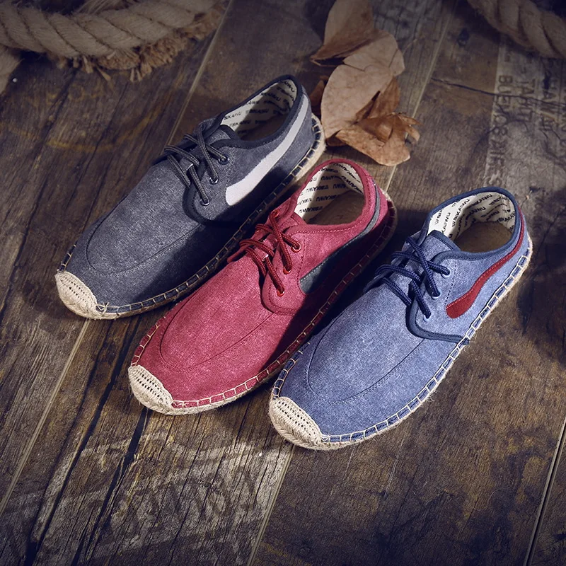 

Canvas Shoes Espadrille MEN'S Casual Shoes COUPLE'S Shoes Fashion Foot Covering Loafers Slip-on Espadrilles Men's