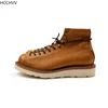 Super Quality Mens Boots Handmade Italian Cowhide Genuine Leather American Style Goodyear Welted Boots Maximum 28cm Foot length ► Photo 3/5