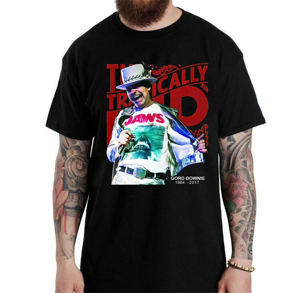 Новые мужские черные футболки Gord dnie triagicly Hip Tribute Размер S-2Xl Пользовательские