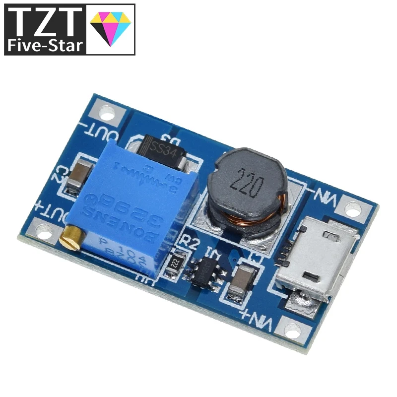 1/5/10PCS MT3608 DC-DC Step Up Converter Booster Netzteil Modul Boost Step-up Board MAX ausgang 28V 2A – Detail 20