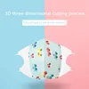 5Pcs Children Face Masks 4 Layer Elastic Mouth Mask Anti Dust Kids Disposable Mask Breathable PM2.5 Nonwoven Mask for Boys Girls 6