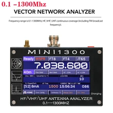 Антенна счетчик MINI1300 HF/VHF/UHF антенный тестер Мини-1300 частота 0,1-1300 МГц с 4,3