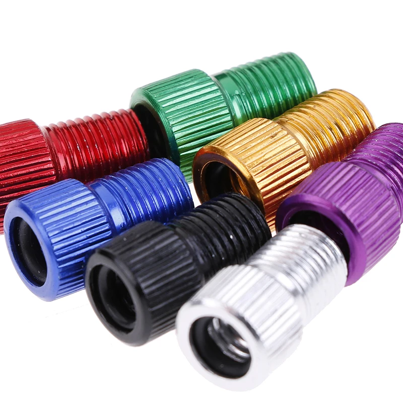 5Pcs Presta Schrader Valve Adapter Converter Road Bike Cycle Bicycle Pump Tube Random Color