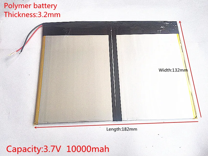 Планшетный ПК talk9x u65gt, аккумулятор 3,2*132*182 3,7 V 10000 mah литий-ионный аккумулятор 'for 32132182