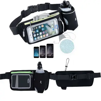 

Fashion Waterproof Waist Bag Women Men Black Sports Bags Running Handbag Unisex Travel Waist Bags Multi-pocket Belly Phone Pack