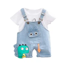 

Bear Leader Boys Baby Clothing Sets New Summer Kids Cartoon Dinosaur Cute Outfits Boy Fashion Suits Children Clothes 2PCs 1 4Y