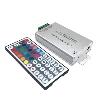 

44key With RGB Box Aluminum Wireless Dimmer Lighting Accessories Universal Flexible Infrared For LED Strip Remote Controller Set