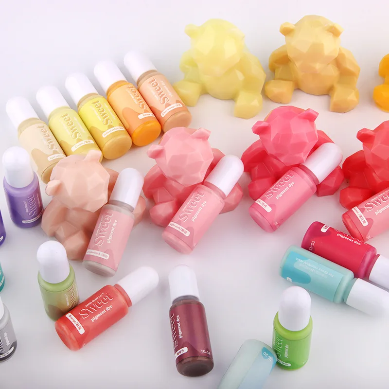 10ML 40 Color Resin Pigment Epoxy Resin Pigments Color Essence Liquid Art Ink Liquid Colorant Dye Jewelry Making DIY Mold