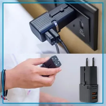 

Best Selling 2020 Products Worldwide All-in-one Mini Travel Adapter Power Adapter Pocket Size Plug Dual Usb Аксессуары Dropship