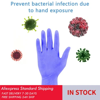 

Prevent bacteria Wear-Resistant Gloves guantes latex Disposable Household Cleaning Kitchen/Food/Work/Rubber Nitrile Gloves