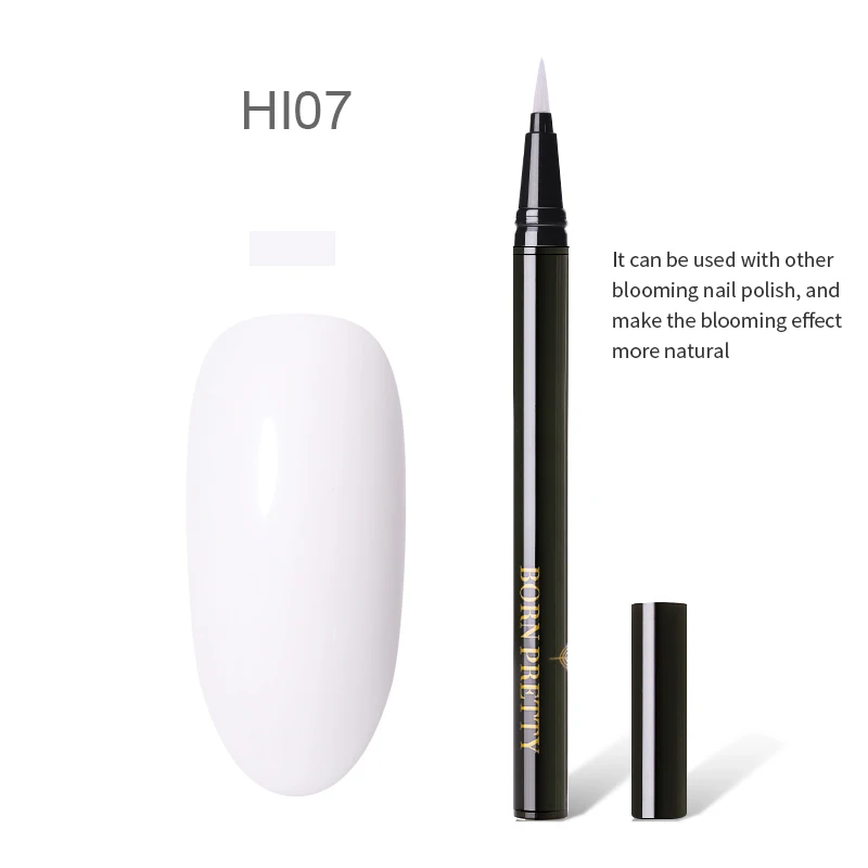 BP-HI07 BORN PRETTY цветной лак для ногтей, ручка для ногтей, лак для покраски ногтей, ручка для цветущей красоты, 1 мл, 12 цветов, дизайн ногтей - Цвет: BP-HI07