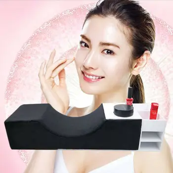 

Waterproof Professional U-Shaped Eyelash Grafting Plush And Spongepillow Flannel Salon Beauty Stand Grafted Extension Headrest
