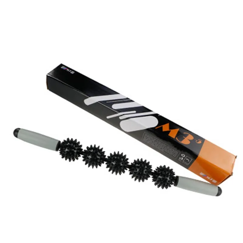 M5 black Hoge Kwaliteit фитнес Egel Релакс Spiermassagestok палка для йоги Egel Массажная палка Релакс Spierbal - Цвет: M5 black