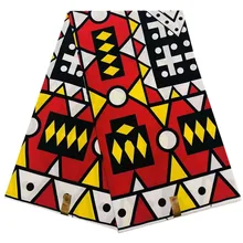 Новое поступление африканская ткань хлопок африканская вощеная ткань принтом 6 ярдов нигерийская Анкара ткань восковая ткань