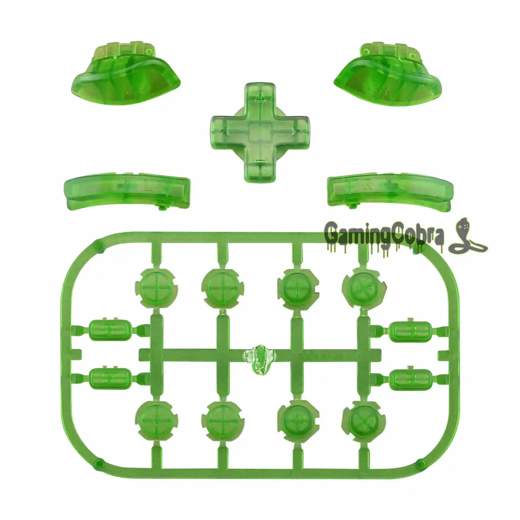 Clear Green Пользовательские Замена D-pad ABXY ключи SR SL L R ZR ZL триггер полный набор кнопок ж/инструменты для nintendo Switch Joy-Con - Цвет: Clear Green