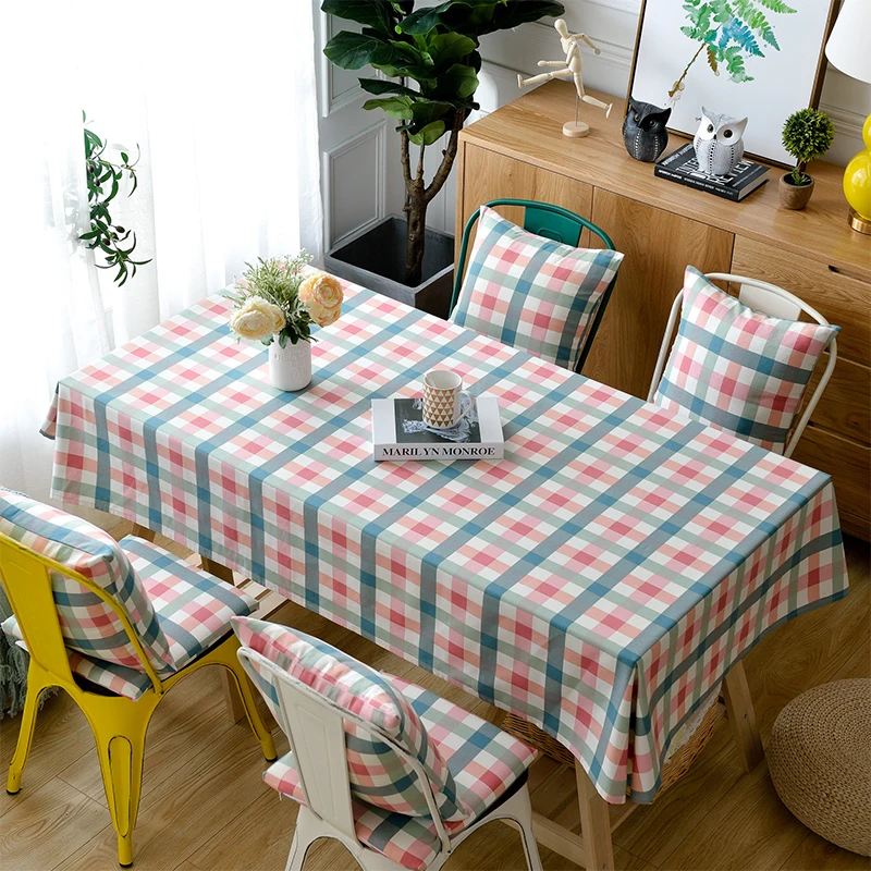 

Lanke table cloth rectangular Waterproof Oilproof With Tassel , Dining Tablecloth for Home Christmas Birthday Party