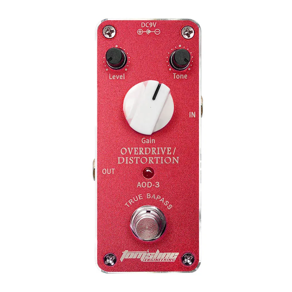 Aroma Tom'sline AOD-3 Mini алюминиевый сплав перегруз Искажение педаль эффектов для