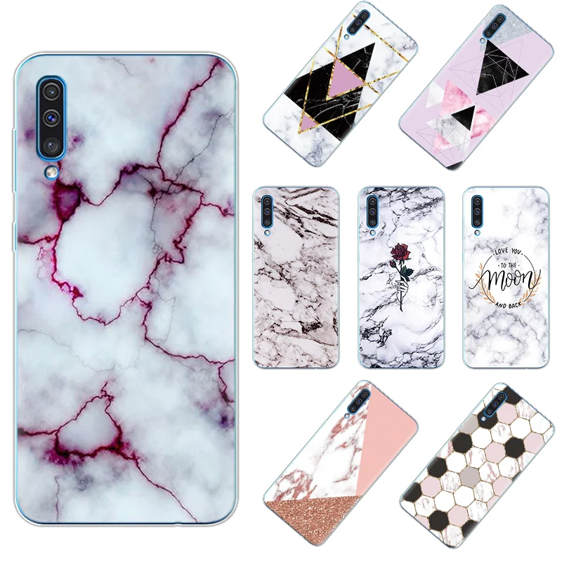 

Personal Geometric Marble Pattern Soft Cover For Samsung Galaxy A50 A70 A60 A40 A30 A20 A20e A10 Case Clear Silicone Phone Shell