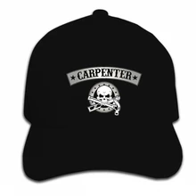 Принт бейсбольная кепка под заказ хип хоп плотники логотип черепа столярные деревянные инструменты Женские Солнцезащитный козырек Кепка