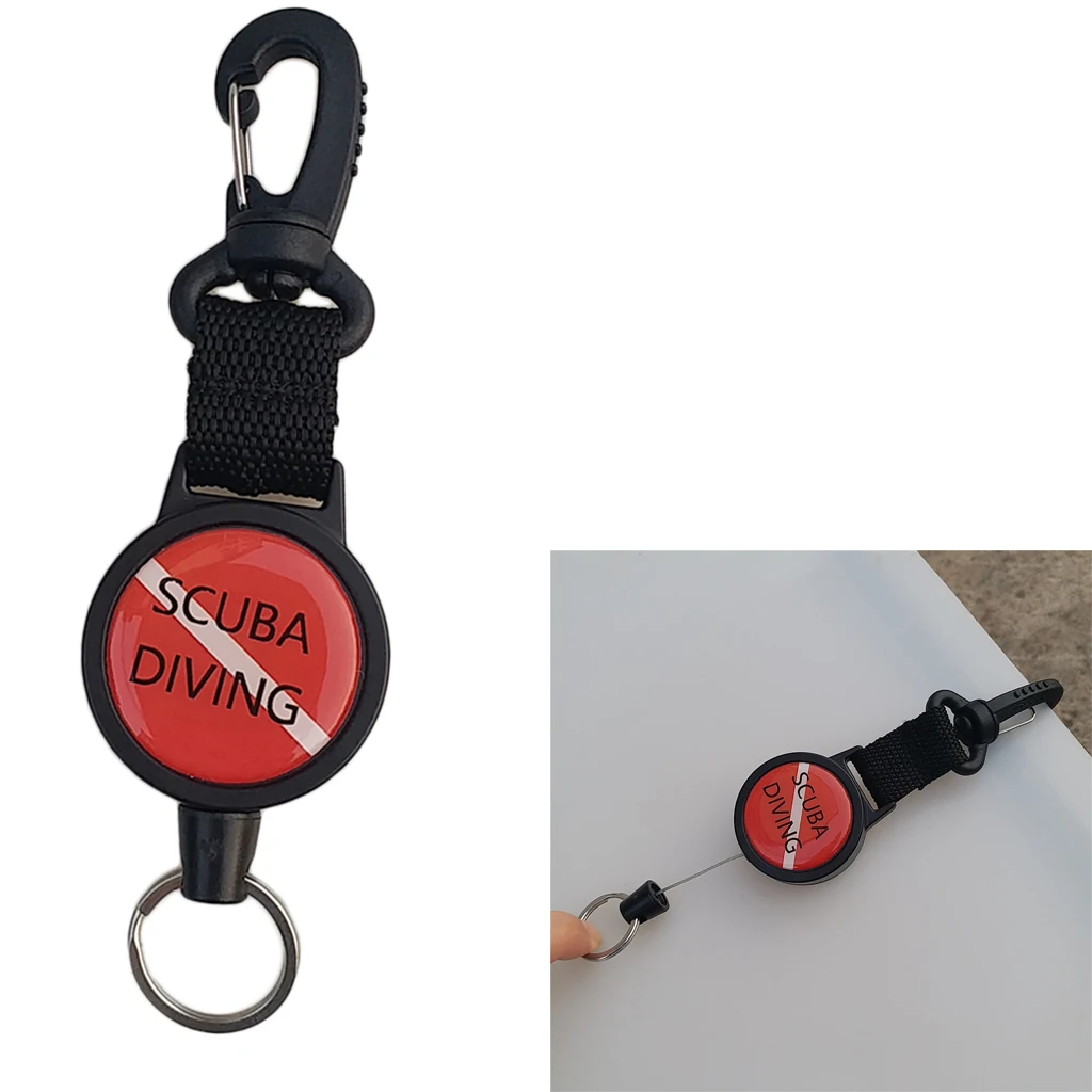 scuba retractable lanyard