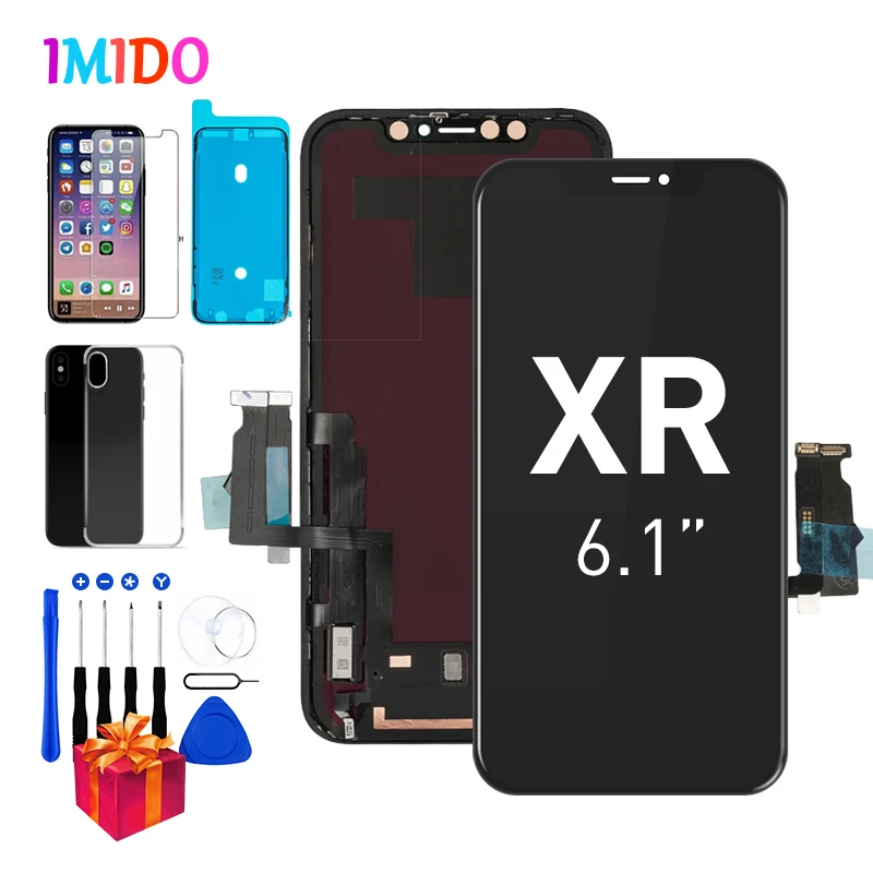 Amoled lcd для iPhone XR дисплей OEM 6," сенсорный экран дигитайзер с 3D сенсорной сборкой+ водонепроницаемое уплотнение A2105 A1984 A2107 A2108