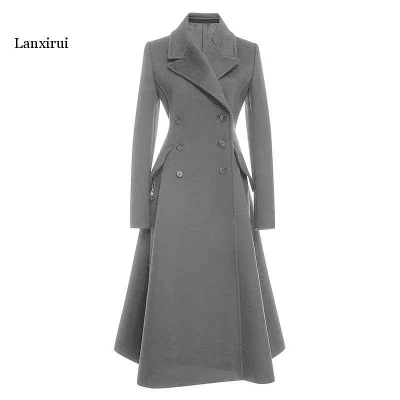 thick woolen coat female autumn and winter new