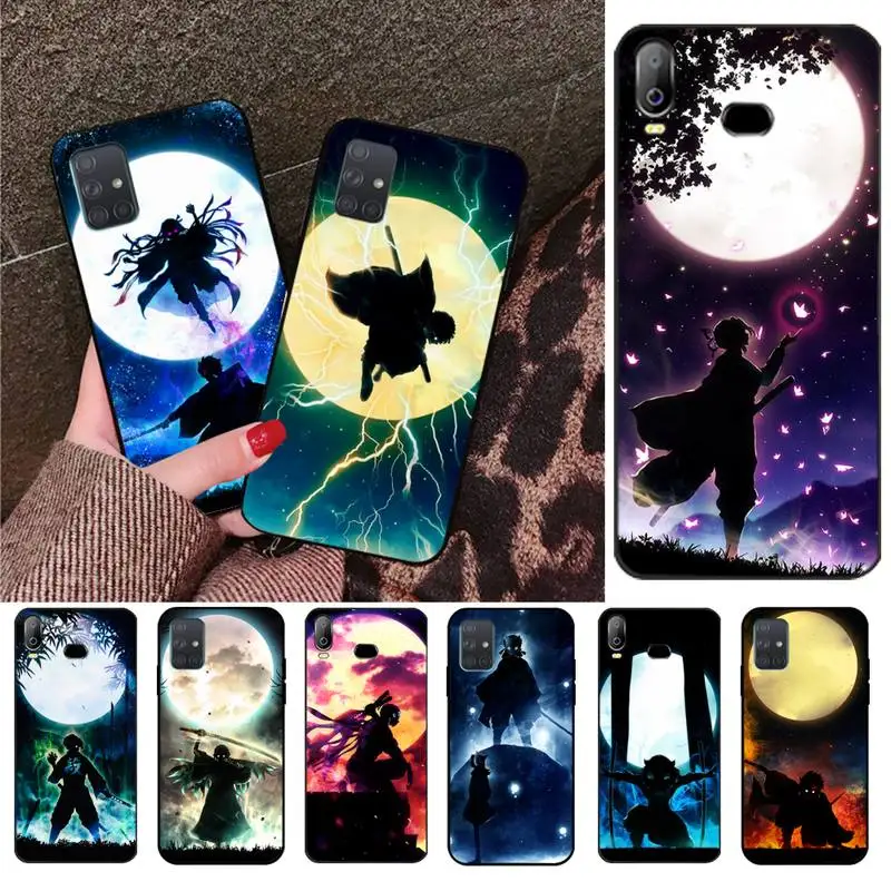 CUTEWANAN Demon Slayer Kimetsu No Yaiba Soft black Phone Case For Samsung A10 A20 A30 A40 A50 A70 A71 A51 A6 A8 2018 | Мобильные