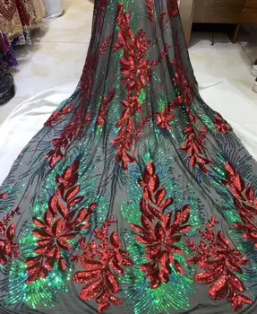 

top quality yaking-8.9808 french lace fabric african lace fabric with embroidery mesh tulle fabric