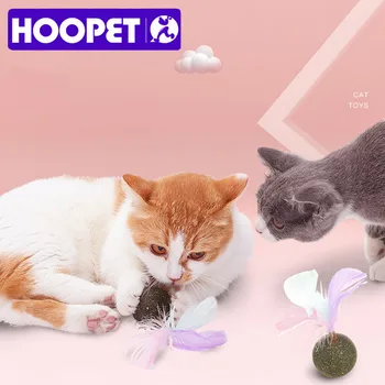 

HOOPET Catnip Ball Healthy Cat Snacks Catnip Sugar Candy For Cats Pet Catnip Toys Edible Catnip Ball