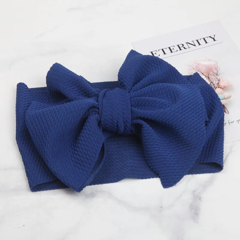 Newborn Large Bow Headwrap Children's Headdress Wild Bow Hair Band Elastic Elastic Headband Baby Girls Infant Hair Bows Turban accessoriesbaby easter 