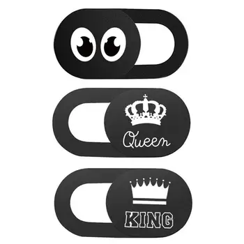 

2pcs Webcam Cover Shutter Magnet Slider Plastic Camera Cover for Web Portable iPad iPhone Phone Tablet Privacy Sticker