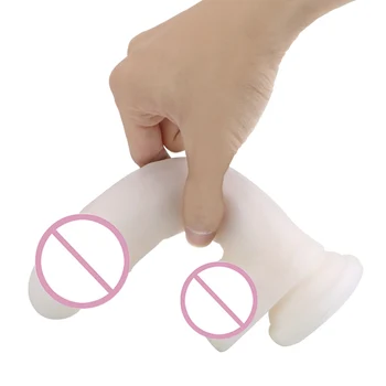 IKOKY Super Soft Simulation Small Dildo Fake Penis Inverted Model Realistic Dildo Female Masturbation Device Sex Toys for Woman 6