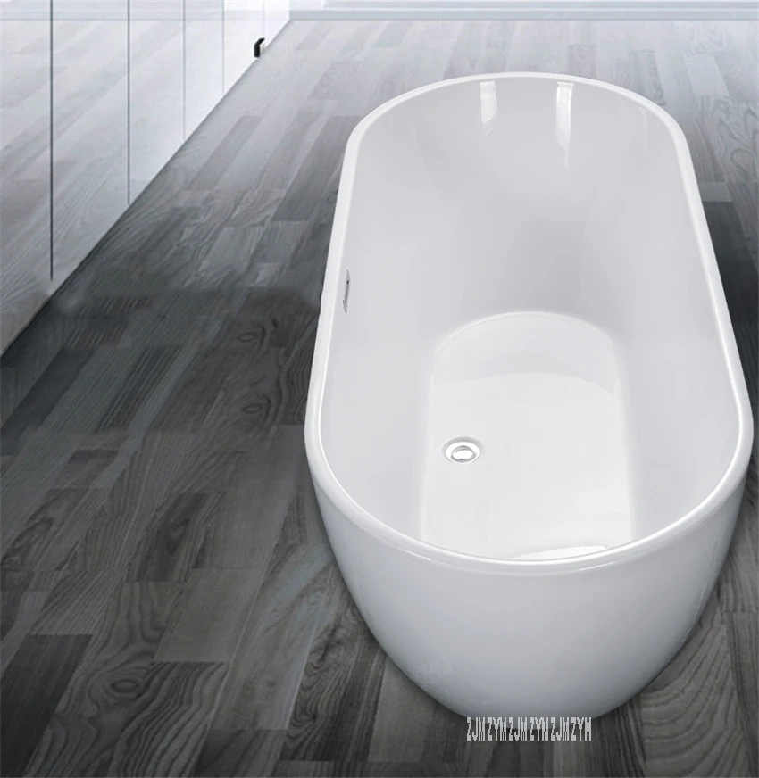 WTM-02538, 1,5 м, акриловая домашняя ванна для взрослых, овальная отдельно стоящая Ванна, Современная ванная ванна, s-образная Ловушка с краном, фурнитура