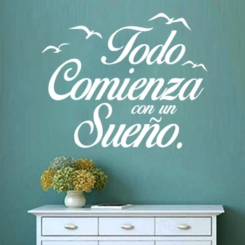 

DIY English Art Words Wall Sticker Adhesive Wallpaper PVC Waterproof Wall Decal Living Room Bedroom Decoration