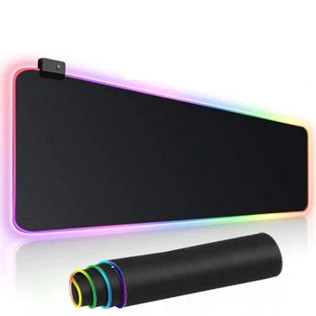 

RGB Gaming Mouse Pad Large Mouse Pad Gamer LED Computer Mousepad Big Mouse Mat With Lock For keyboard Desk Mat Mause