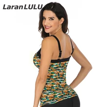 Купальный костюм, топ, винтажная одежда для плавания, пляжная одежда, Женский раздельный бикини, Купальный топ с принтом, спа танкини размера плюс, бикини, женский купальник