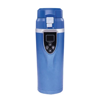 

Portable Car Heated Water Stainless Steel Travel Multifunctional LCD Display Coffee Electric Kettle Insulation Fashion Leakproof