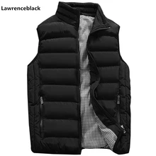 Жилет Для мужчин стильный осень теплая куртка без рукавов Для мужчин зимний жилет Для мужчин жилет Модные Повседневные Пальто Для мужчин s Plus размеры 1960