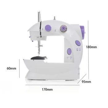 

2019 Mini Portable Handheld sewing machines Stitch Sew needlework Cordless Clothes Fabrics Electrec Sewing Machine Stitch Set 16